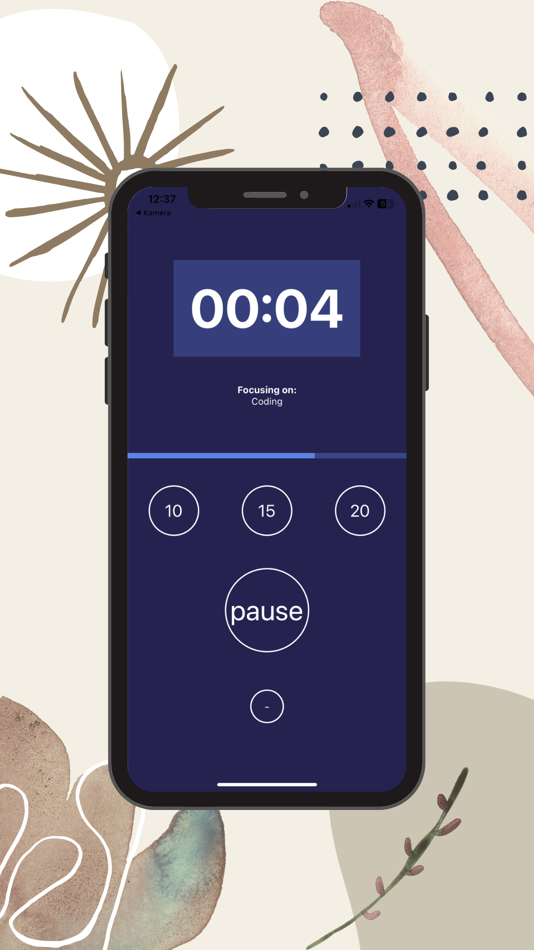 Project thumbnail for Focus timer app